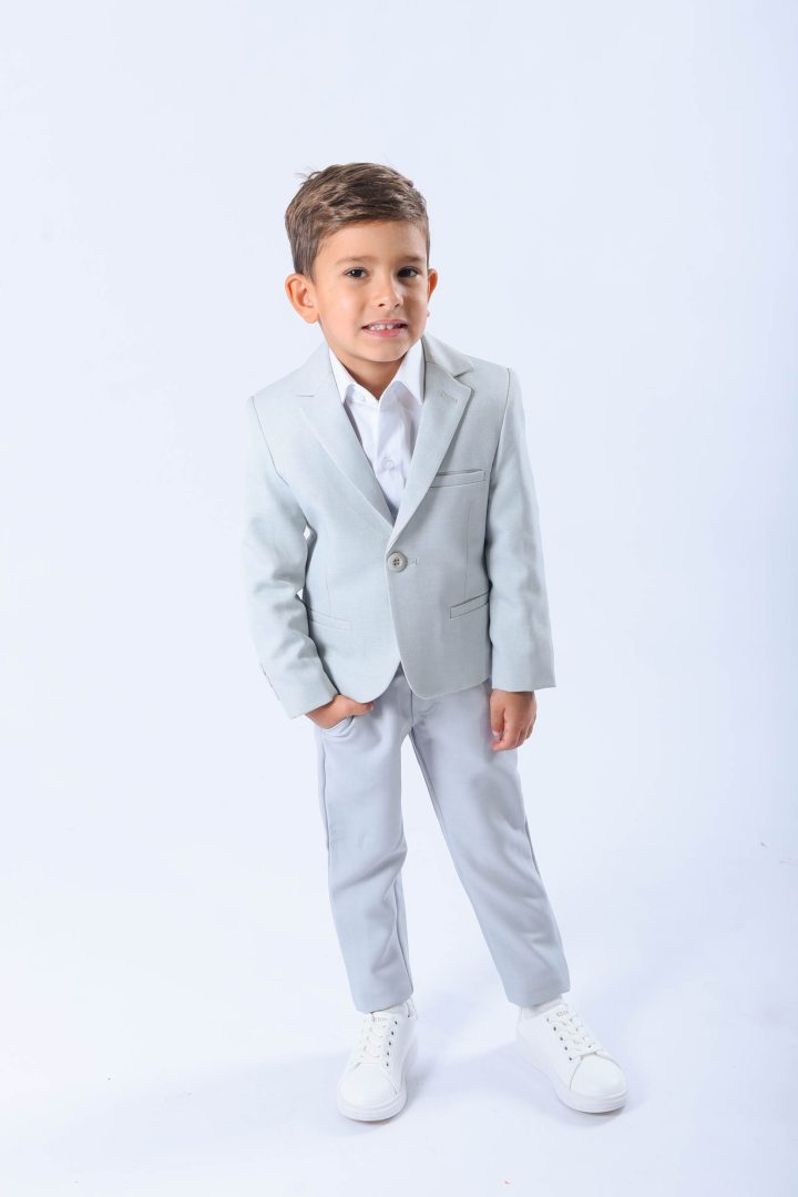 חליפת ג'קט דמוי פשתן LEON