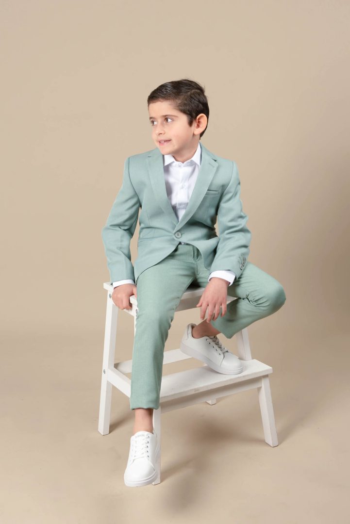 חליפת ג'קט דמוי פשתן LEON