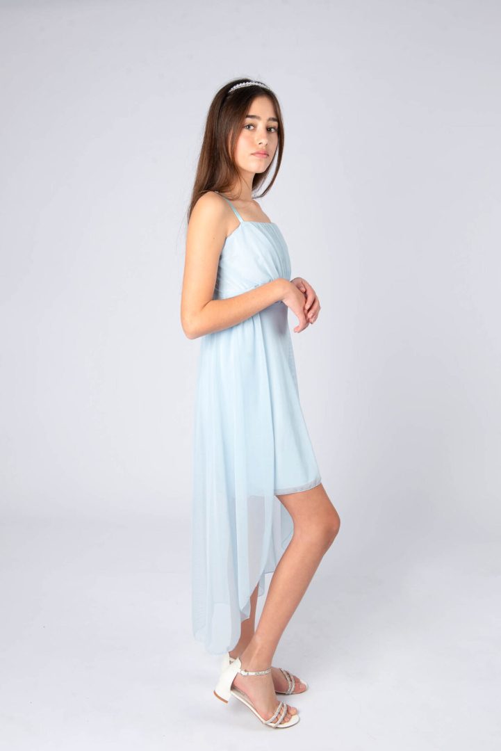 סנדל עקב קטן שתי שורות אבנים דגם AMANDA