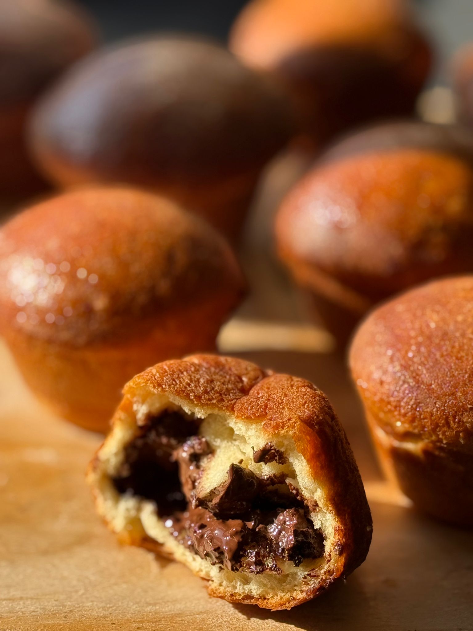 לחמניות בריוש ממולאות שוקולד